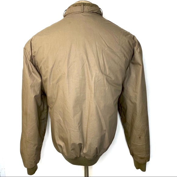 Vintage Members Only Men’s Quilt Lined Tan Cafe Racer Bomber Jacket Size Large - Picture 7 of 13